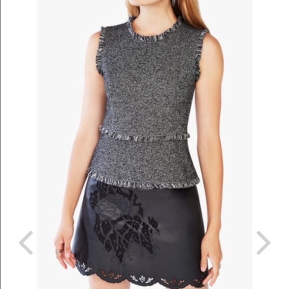 BCBG black and white top